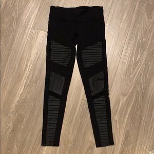 Also Black Moto Leggings